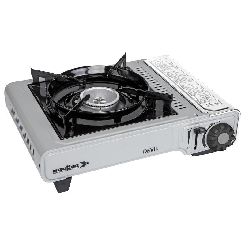 Camping Réchaud à gaz Devil cartouche de Table Grill Piezo 2200 W