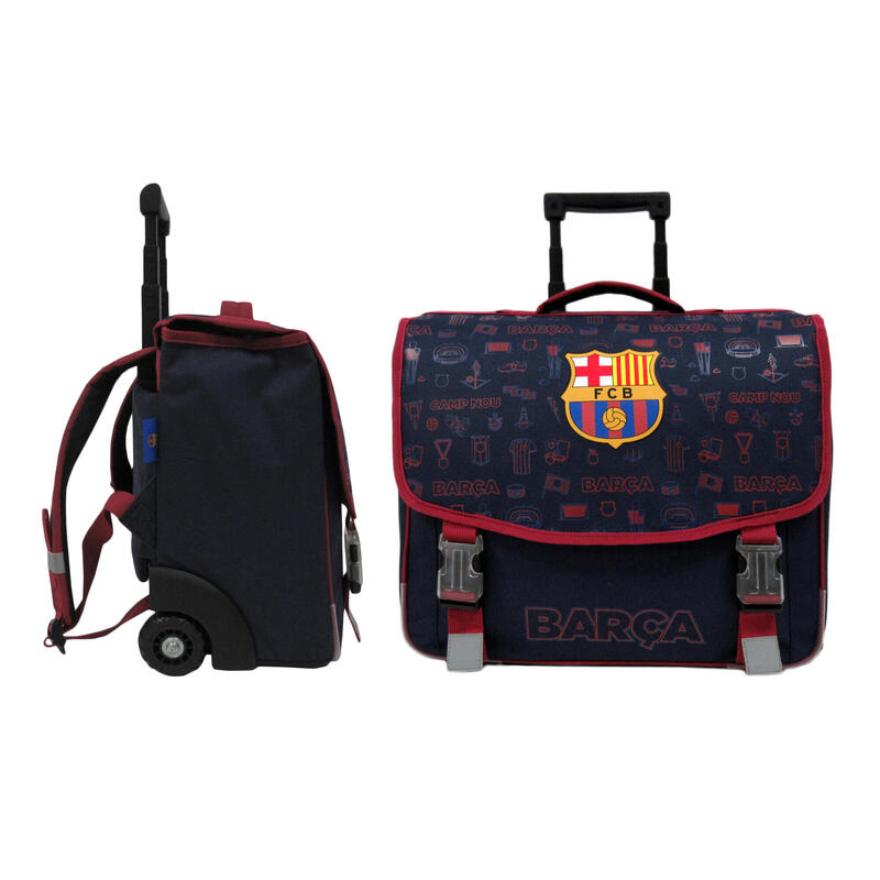 Cartable scolaire à roulettes Barça - Collection officielle F.C. Barcelona