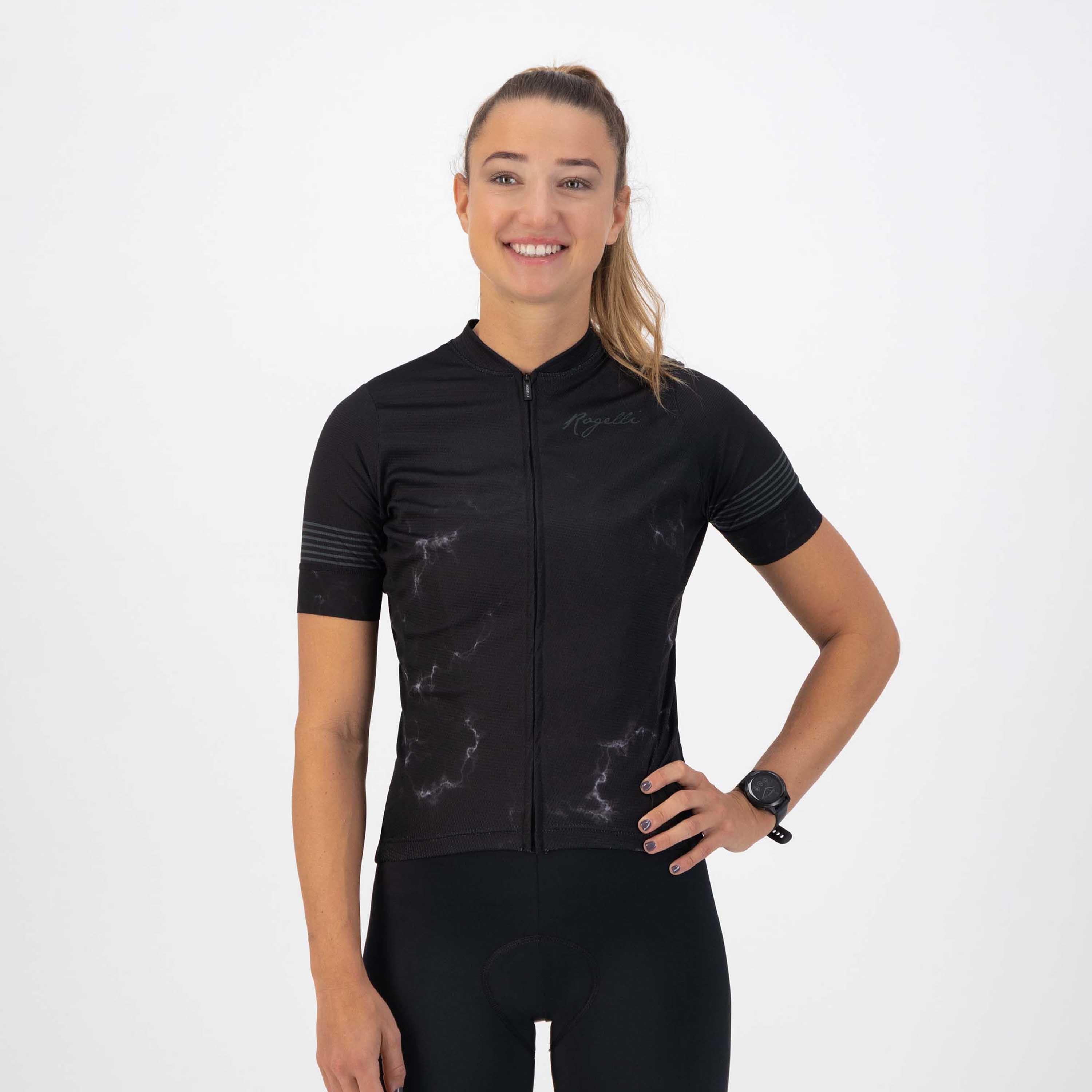 Maglietta da ciclismo a maniche corte Donne - Marble 3/7