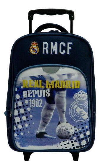 Sac à dos scolaire à roulettes Real - Collection officielle Real Madrid