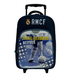 Sac à dos scolaire à roulettes Real - Collection officielle Real Madrid