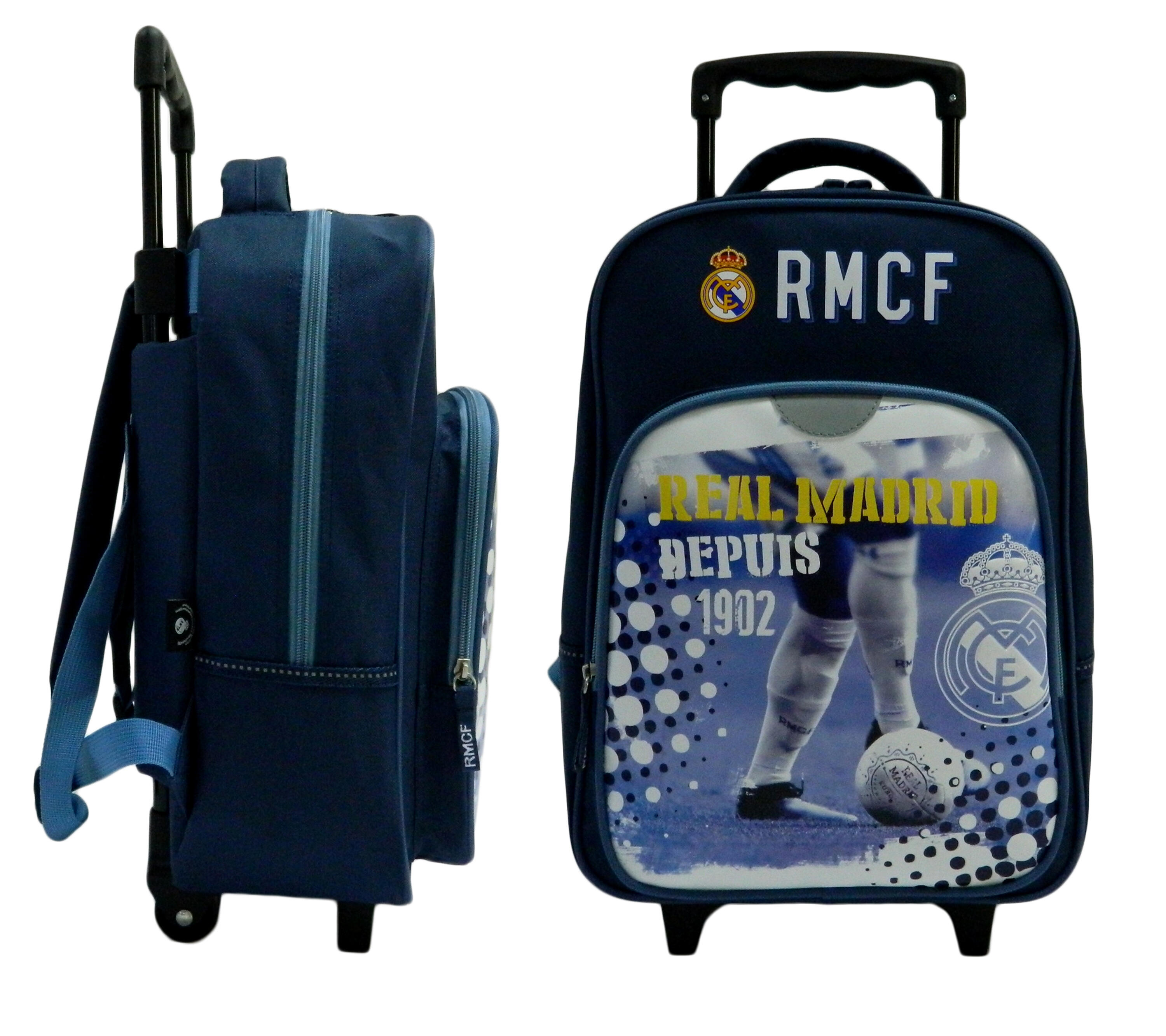 Sac à dos scolaire à roulettes Real - Collection officielle Real Madrid 2/2