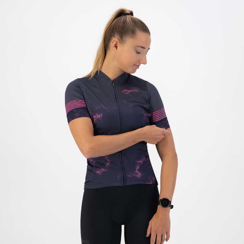 Fietsshirt Korte Mouwen Dames Marble