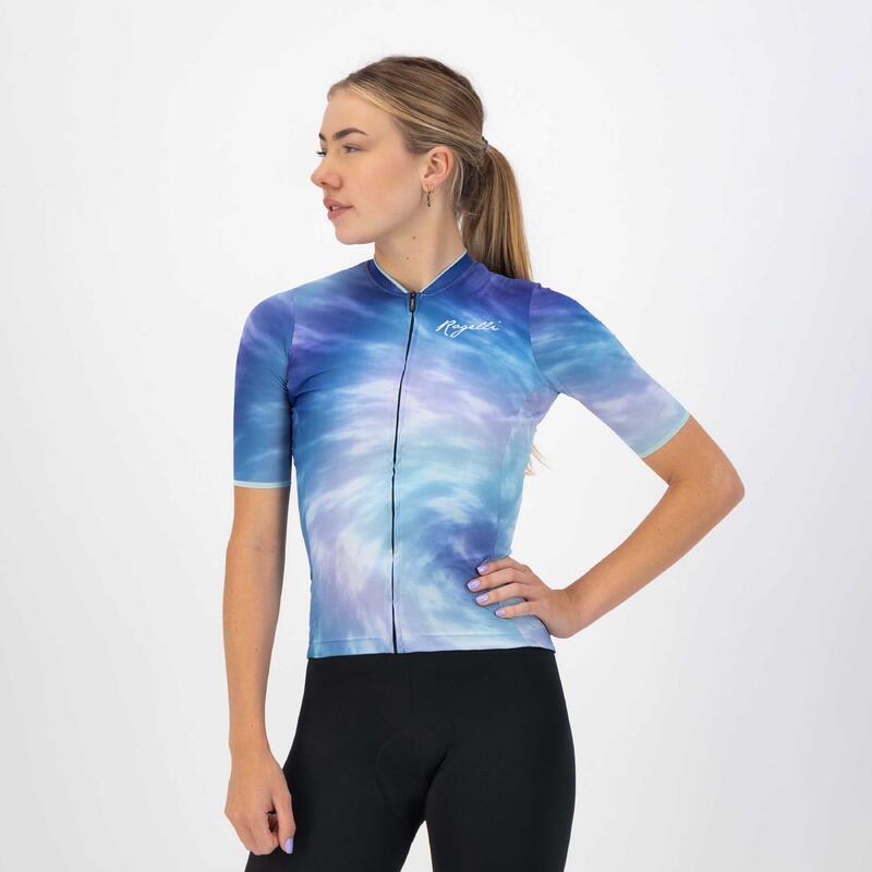 Fietsshirt Korte Mouwen Dames Tie Dye