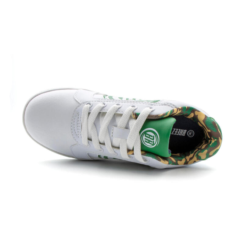 Chaussures à Roulettes BREEZY ROLLERS 2223122 unisexe blanc/vert