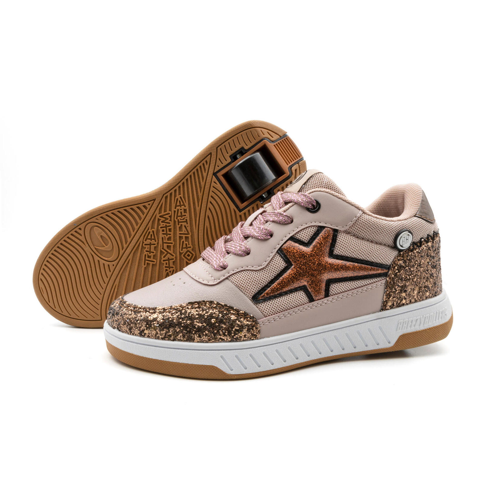 Chaussures a Roulettes BREEZY ROLLERS 2231410 les filles beige bronze
