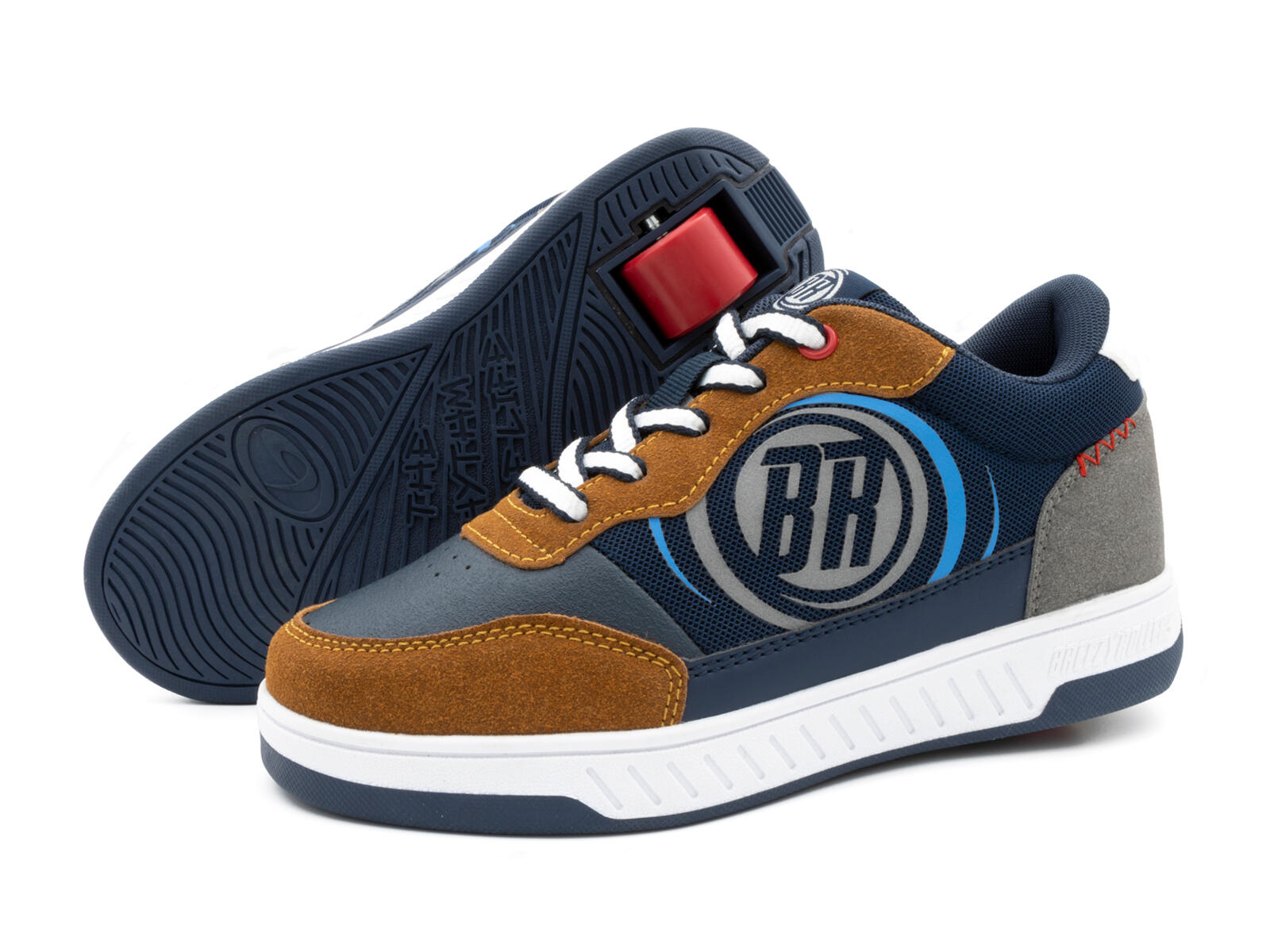 BREEZY ROLLERS Rollerschuh Hero 2 Marineblau Kamel 1/6