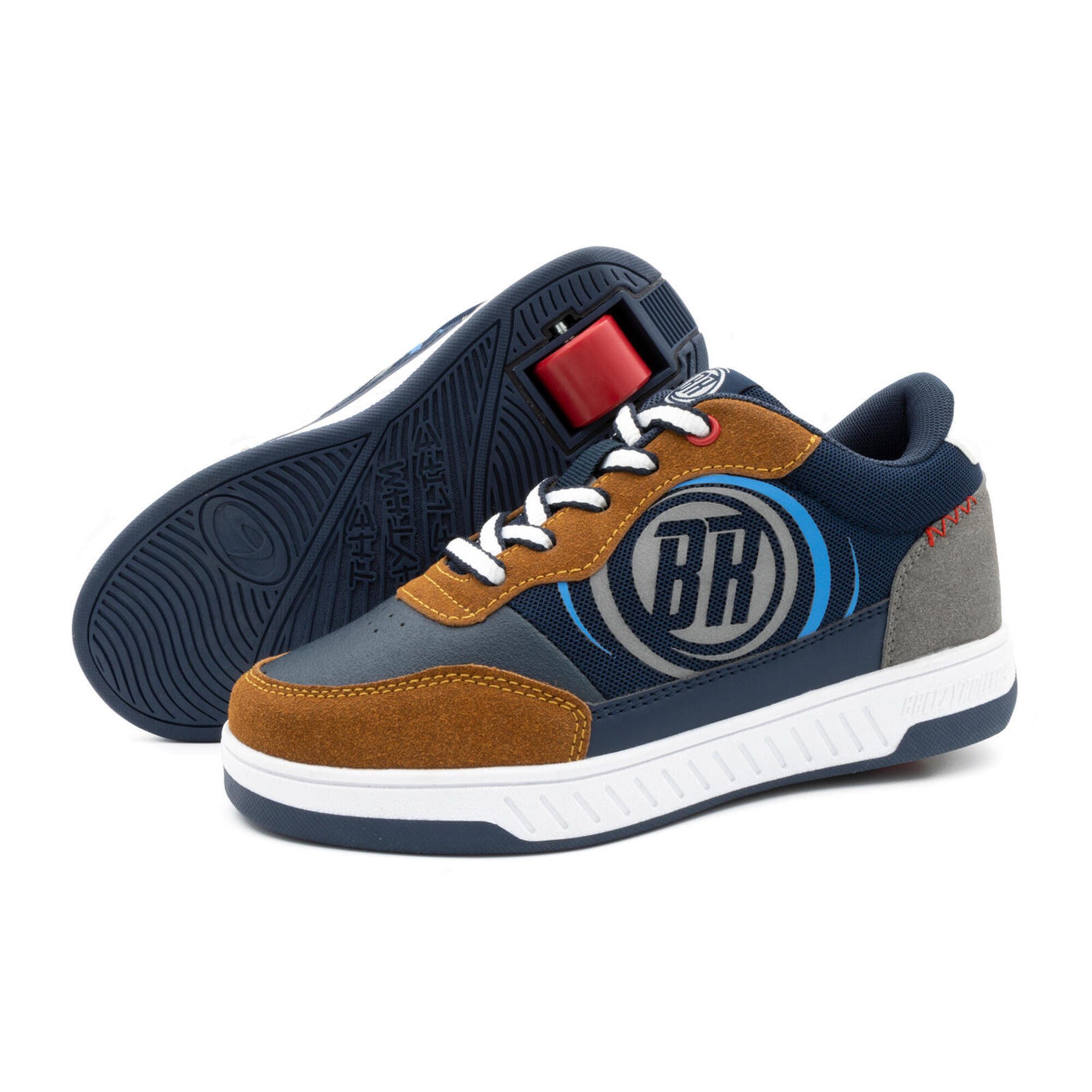 Zapatillas con Ruedas Unisez Breezy Rollers 2212310 azul marino camel negro Decathlon