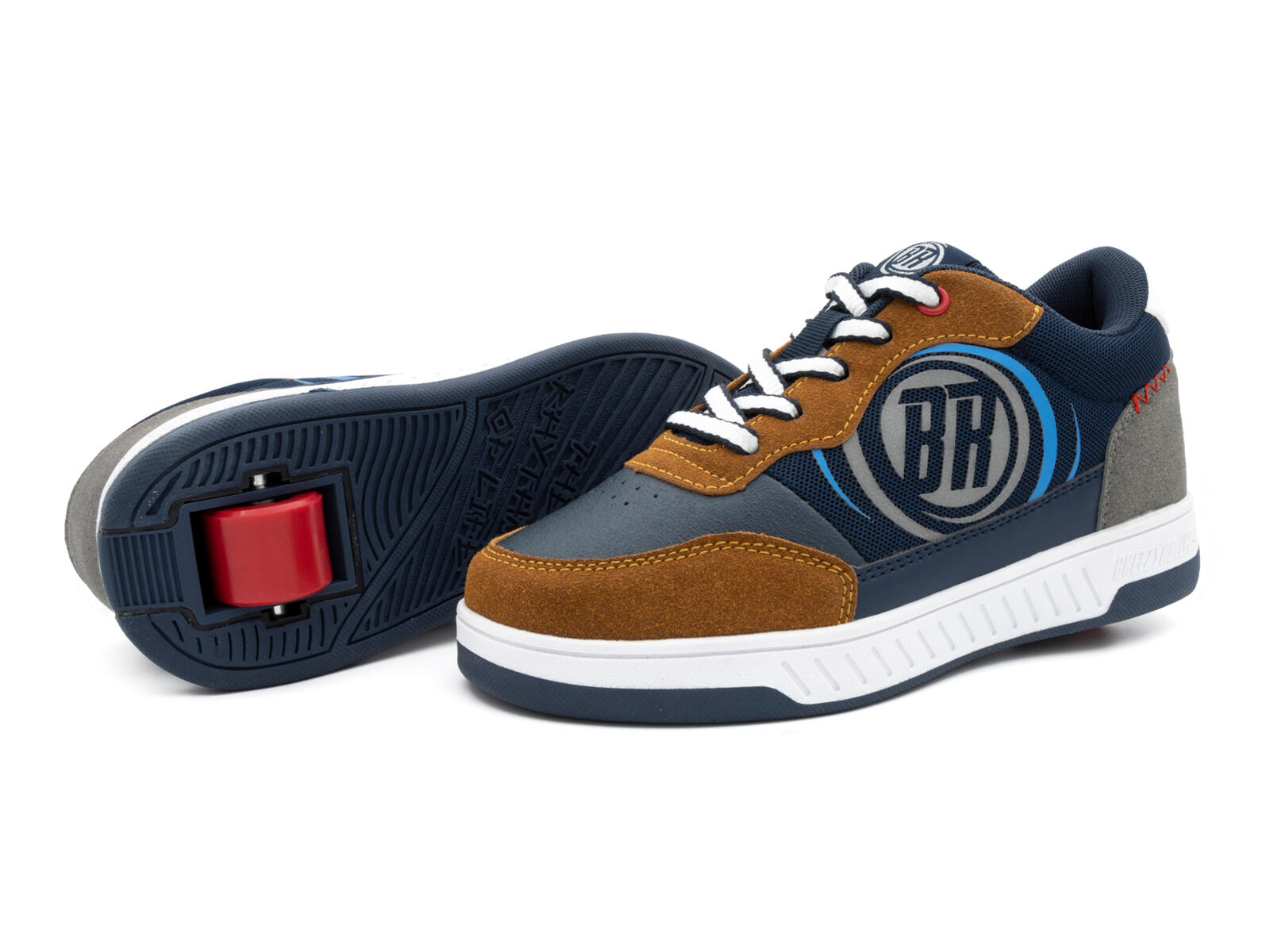 BREEZY ROLLERS Rollerschuh Hero 2 Marineblau Kamel 2/6