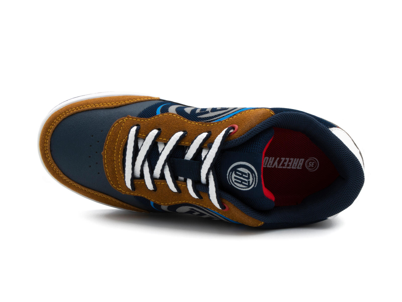 BREEZY ROLLERS Rollerschuh Hero 2 Marineblau Kamel 4/6