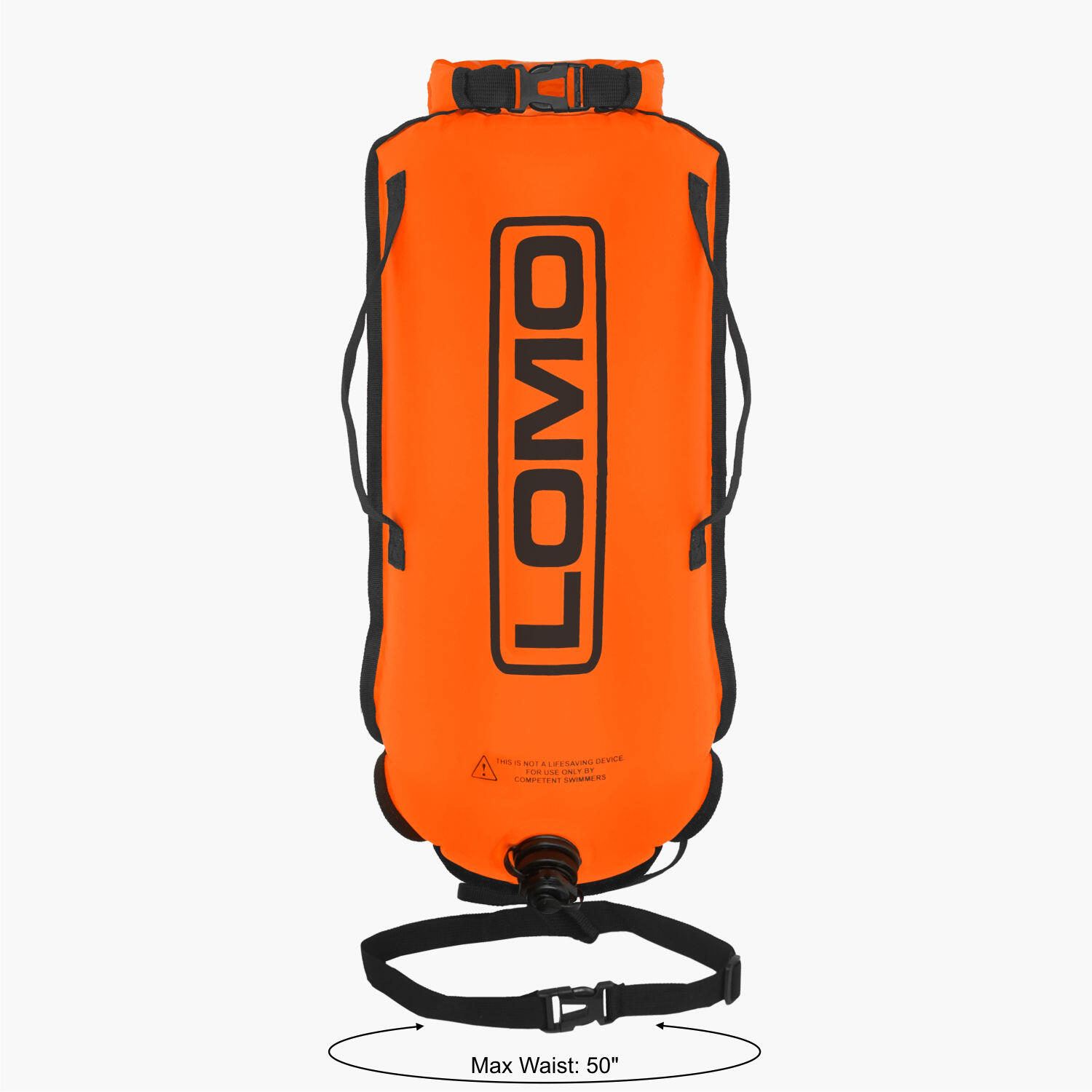 Lomo Swimming Tow Float Dry Bag - Orange 7/8