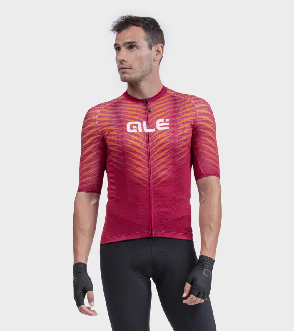Alé Thorn Burgund Kurzarmtrikot 3/7