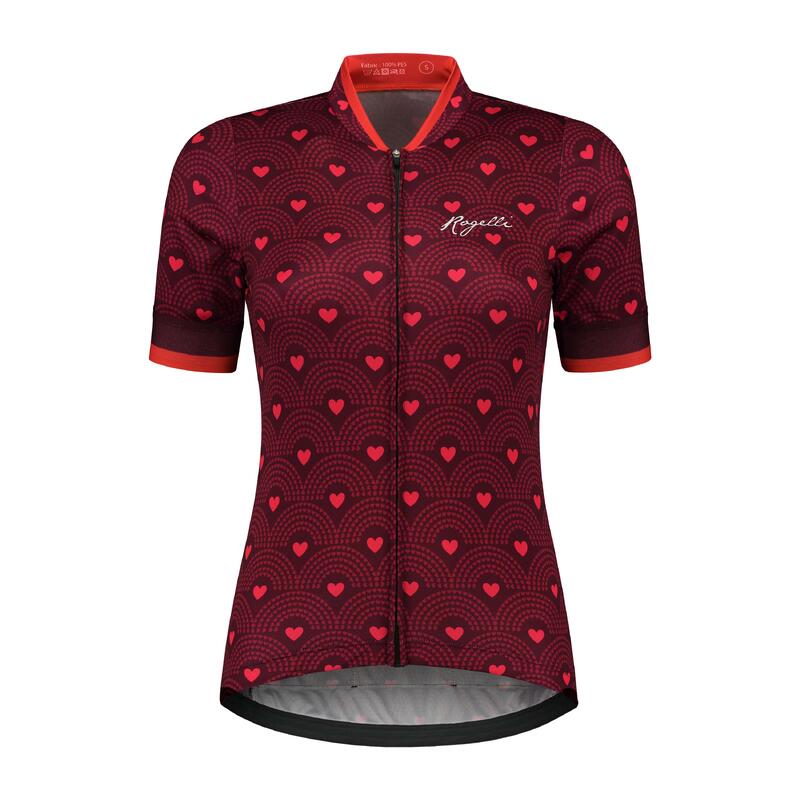 Maillot Manches Courtes Velo Femme - Hearts