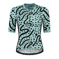 Maillot Manches Courtes Velo Femme - Abstract