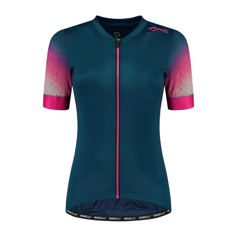 Fietsshirt Korte Mouwen Dames- Waves