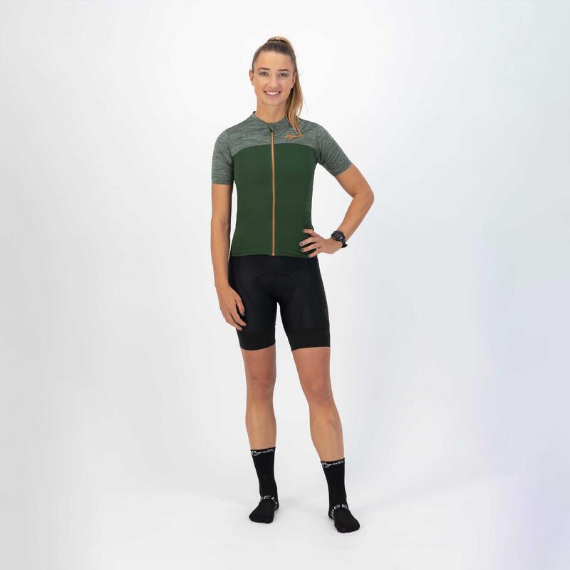 Maillot Manches Courtes Velo Femme - Melange