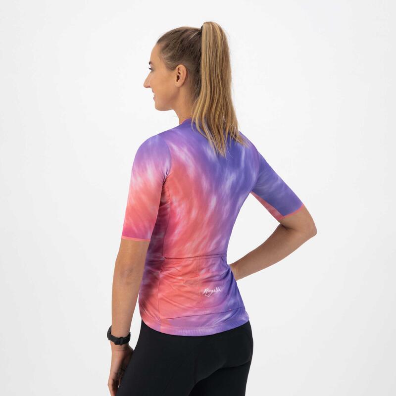 Maillot Manches Courtes Velo Femme - Tie Dye