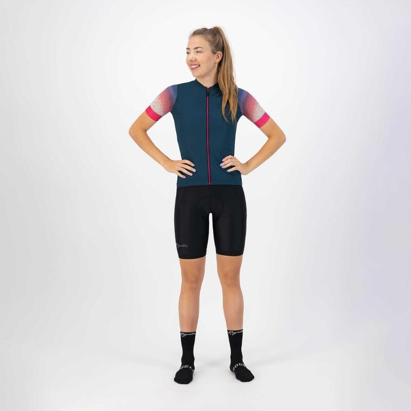 Maillot Manches Courtes Velo Femme - Waves