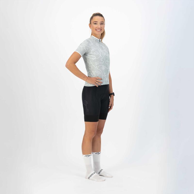 Maillot Manches Courtes Velo Femme - Faces