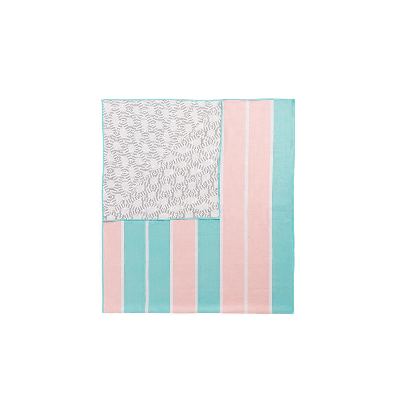 Unisex Sand Proof Sports Towel - Bubblegum (Pink/Blue)