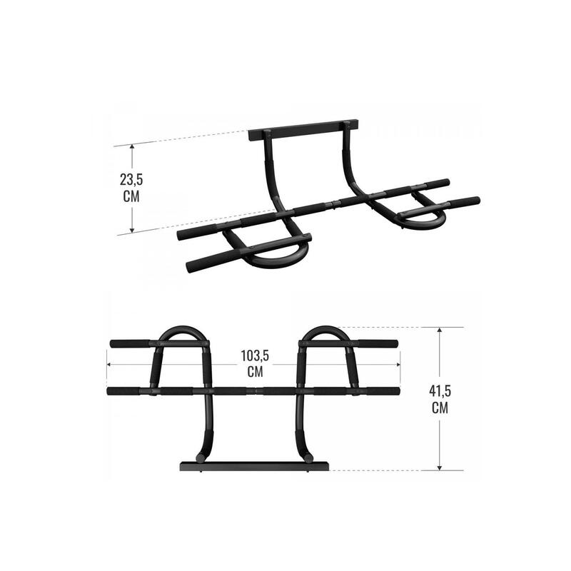 Optrekstang - Pull Up Bar - Schroefvrij - 10 Grijpposities