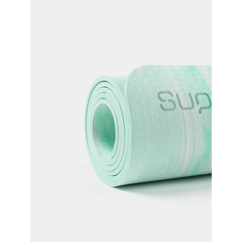 熱塑性橡膠瑜伽墊 6毫米 - 薄荷綠色