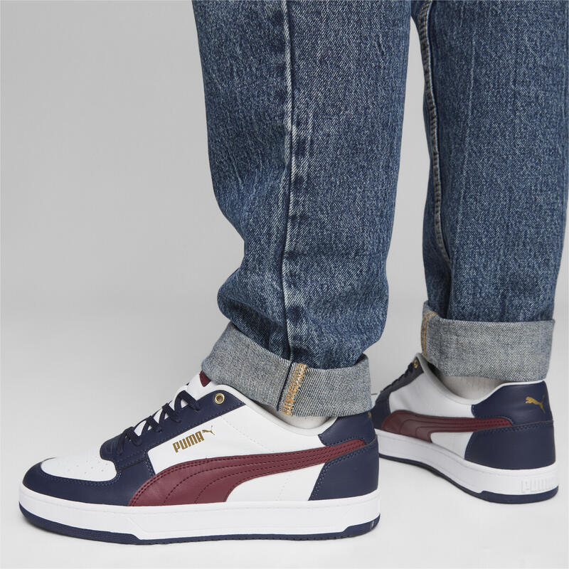 Caven 2.0 Sneakers Erwachsene PUMA White Dark Jasper Navy Gold Red Blue