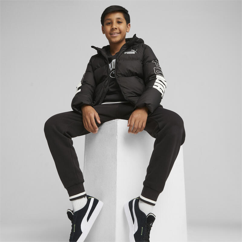 Chaqueta Niño con capucha PUMA POWER PUMA Black