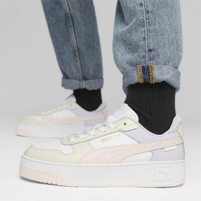 Zapatillas Mujer Carina Street PUMA White Rose Mauve Feather Gray Pink