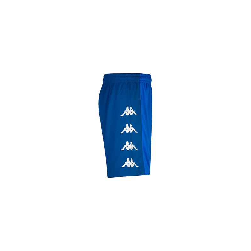 kappa pantaloncini da uomo in poliestere blu da calcio