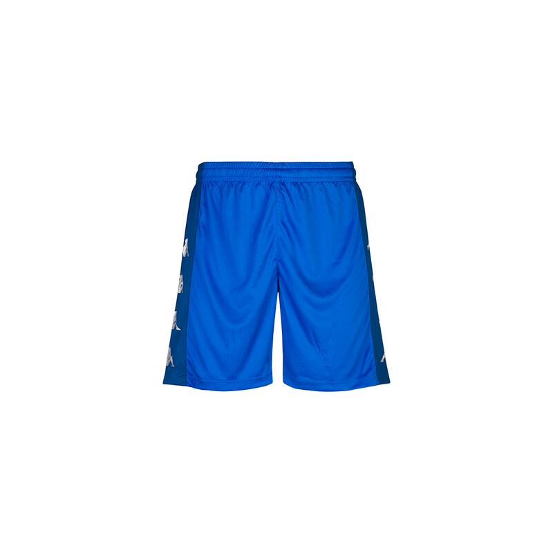 kappa pantaloncini da uomo in poliestere blu da calcio