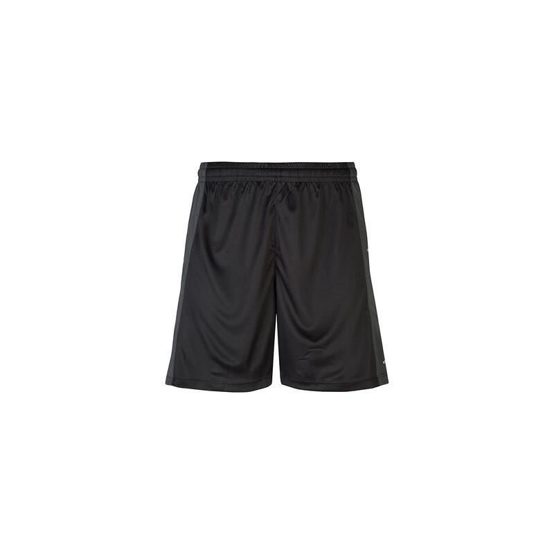 kappa pantaloncini da bambino in poliestere nero da calcio .