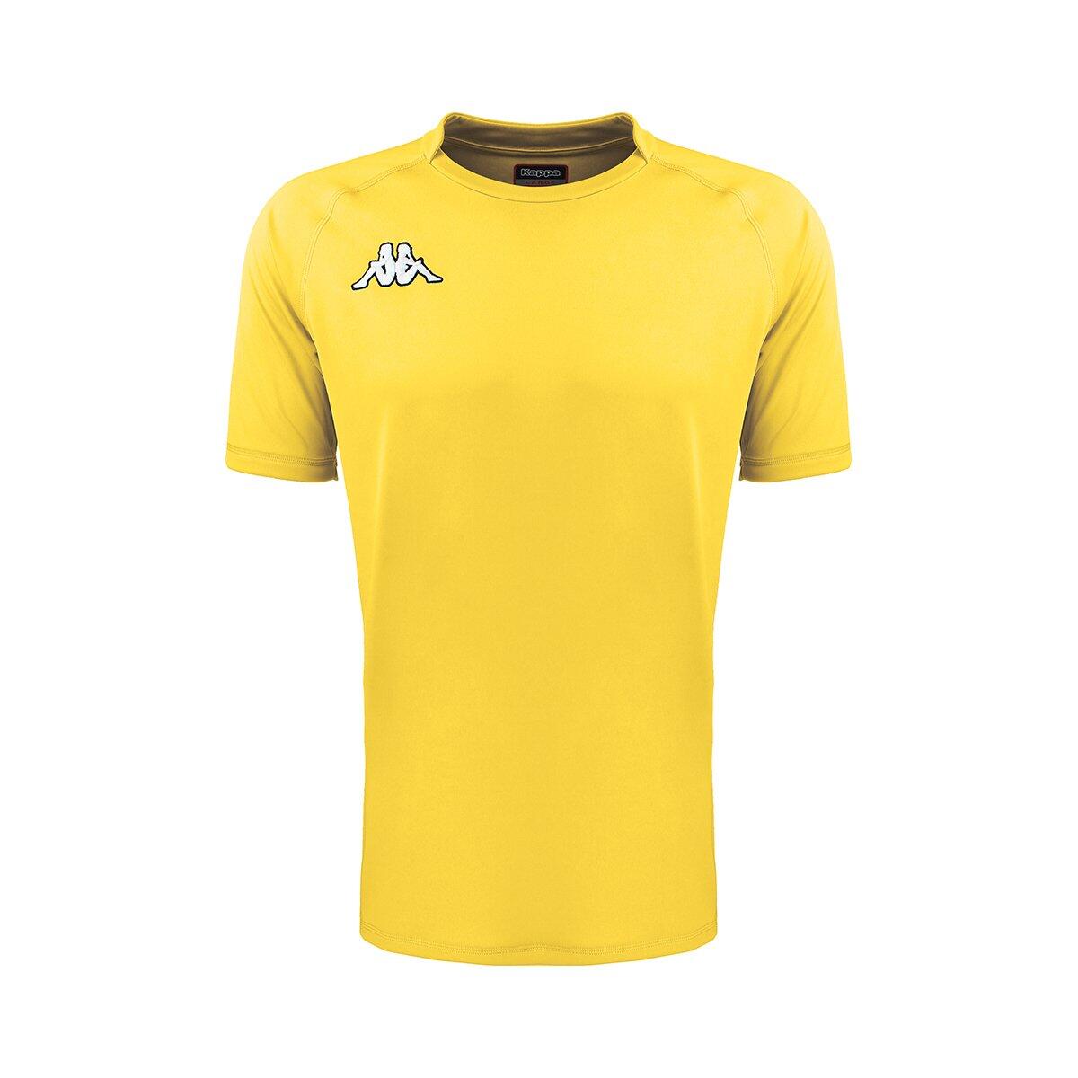 Kappa - Maillot Rugby Homme Telese Jaune - T-shirt Manches Courtes - Jaune - 56 3xl - Decathlon