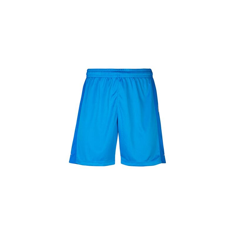 kappa pantaloncini da bambino in poliestere blu da calcio .