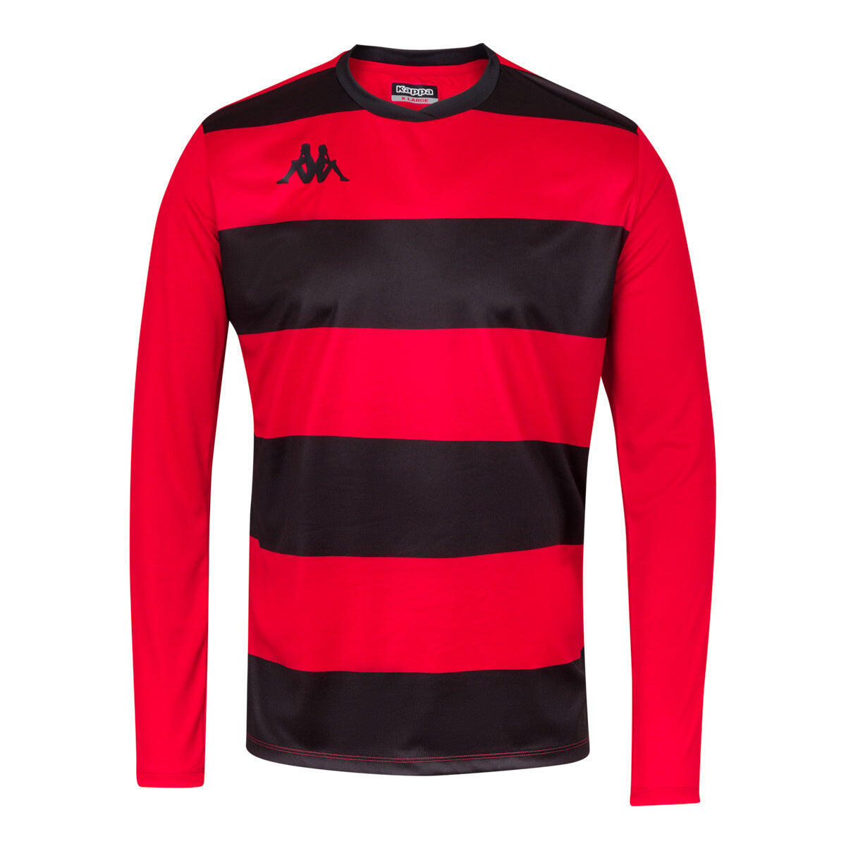 kappa t shirt da uomo in poliestere nero da calcio KAPPA Decathlon