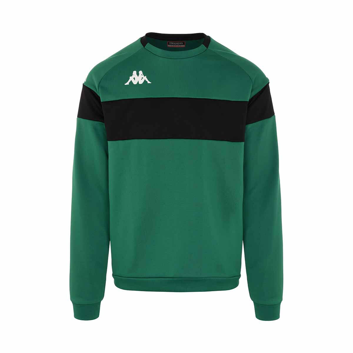 Kappa - Sweatshirt Manches Longues Garçon Dido Vert - Sweat-shirt - Noir|vert - 12 À 14 Ans - Decathlon