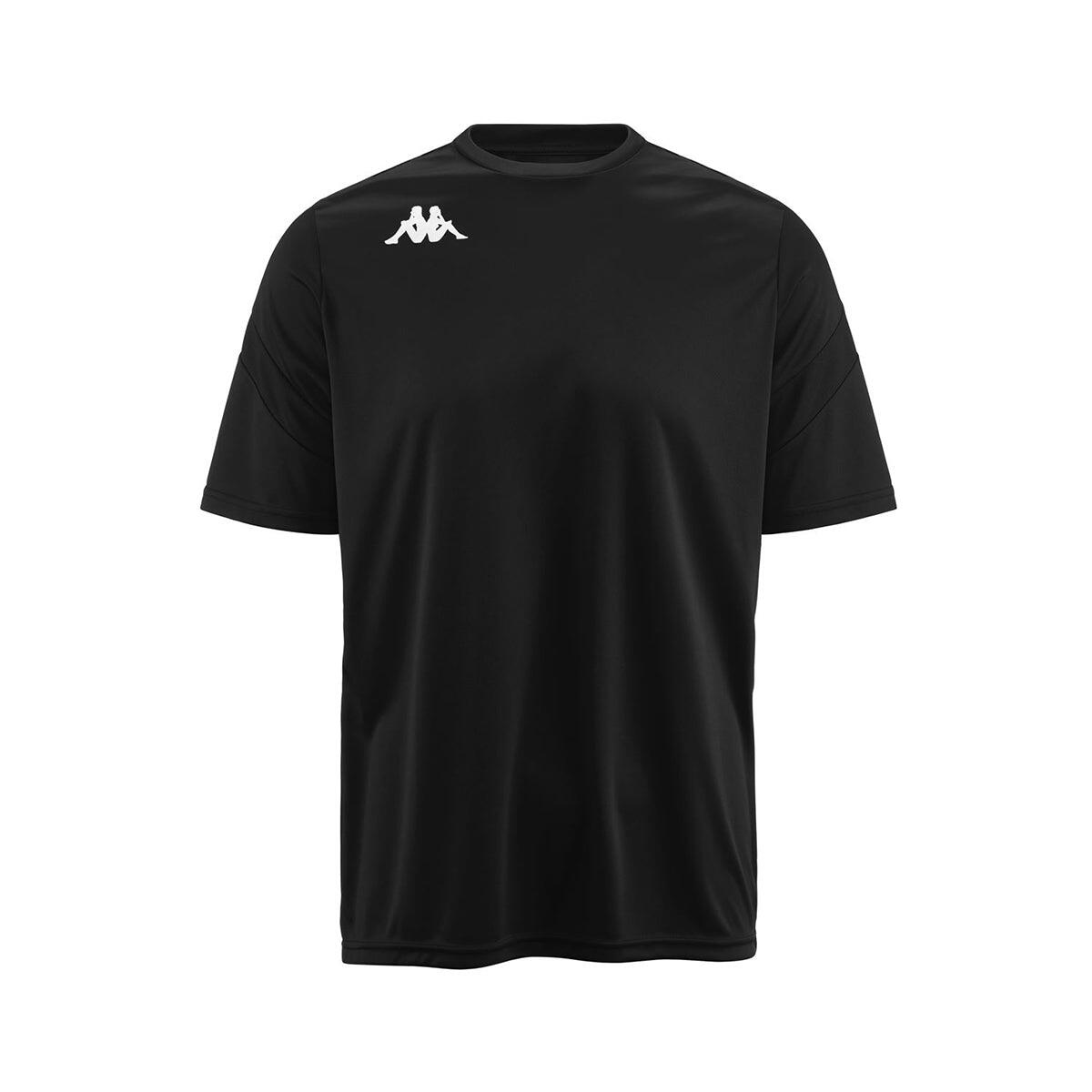 Kappa - Maillot Football Garçon Dovo Noir - T-shirt Manches Courtes - Noir - 8 À 10 Ans - Decathlon