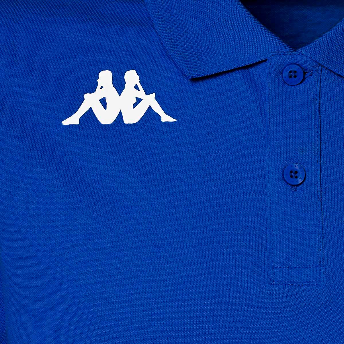 Polo shirts da uomo in cotone blu da palestra 4/5