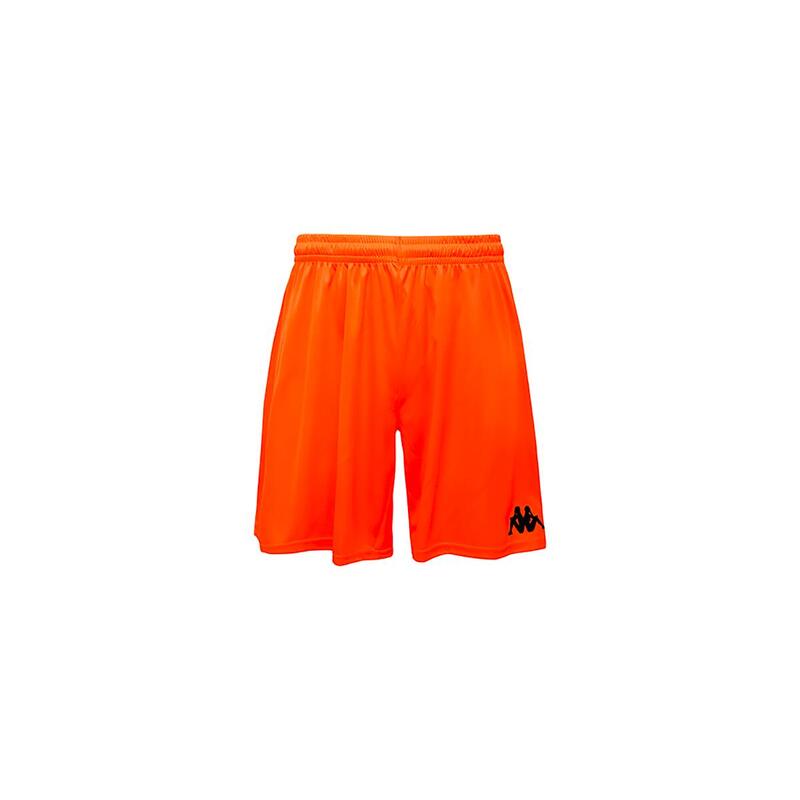 kappa pantaloncini da bambino in poliestere rosso da calcio .