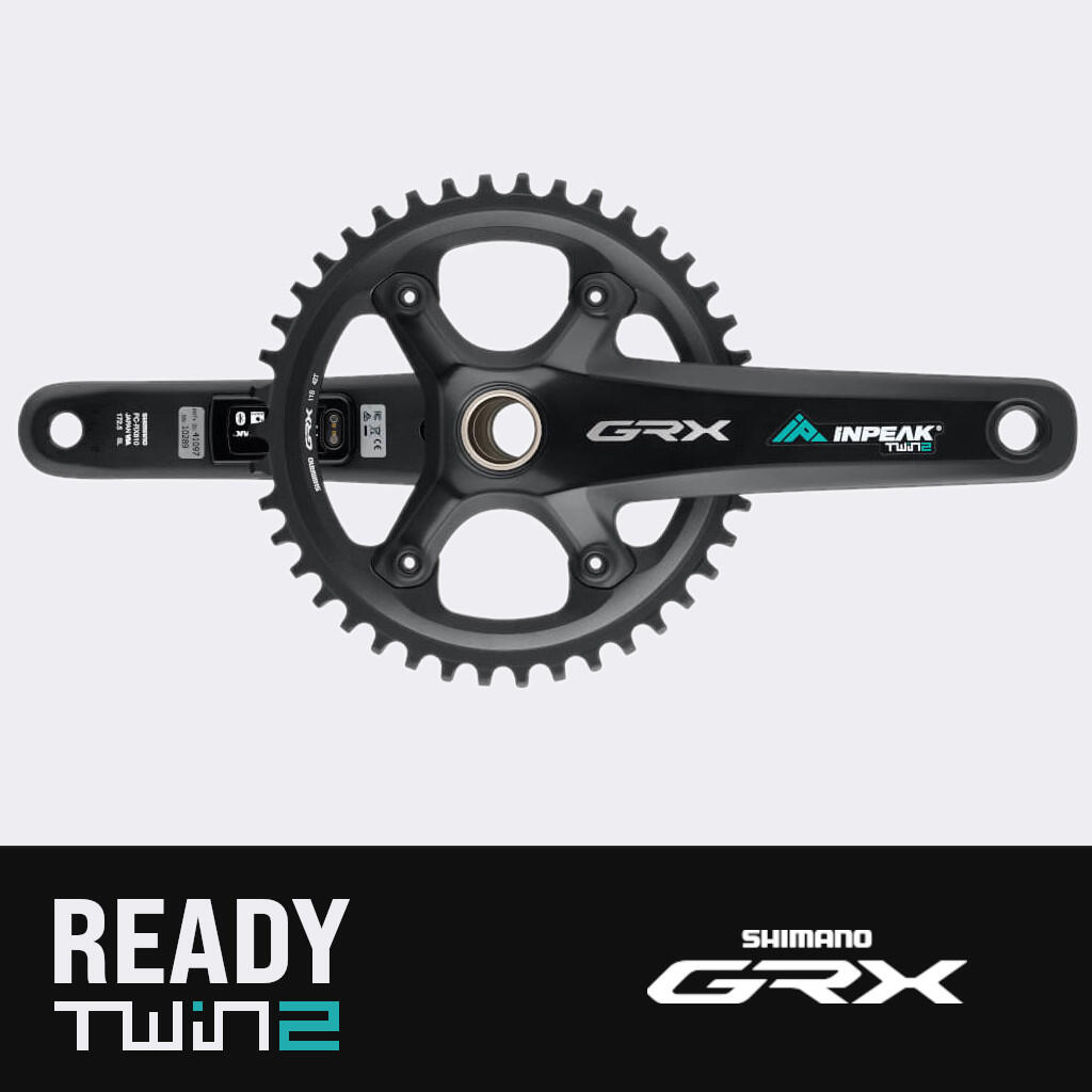 INPEAK TWIN2 POWERMETER | SHIMANO GRX FC-RX810-1 40T 1/6