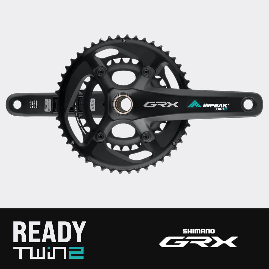 INPEAK TWIN2 POWERMETER | SHIMANO GRX FC-RX810-2 48-31 T 1/6