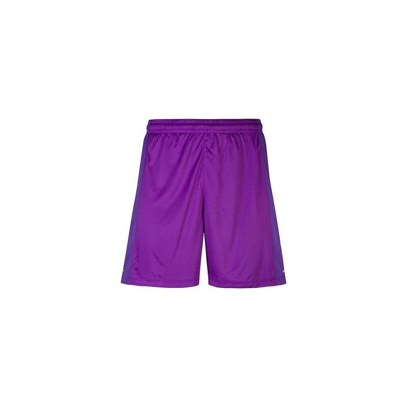 kappa pantaloncini da bambino in poliestere viola da calcio .