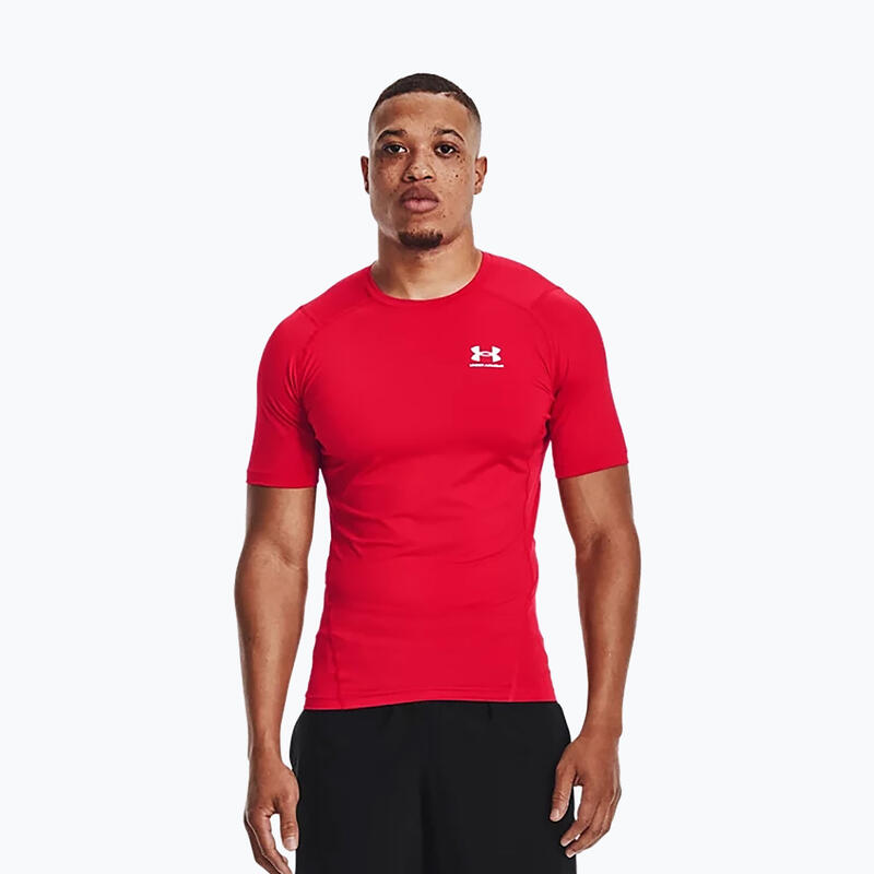 Camiseta Lycra Under Armour Roja Heatgear® Para Hombre