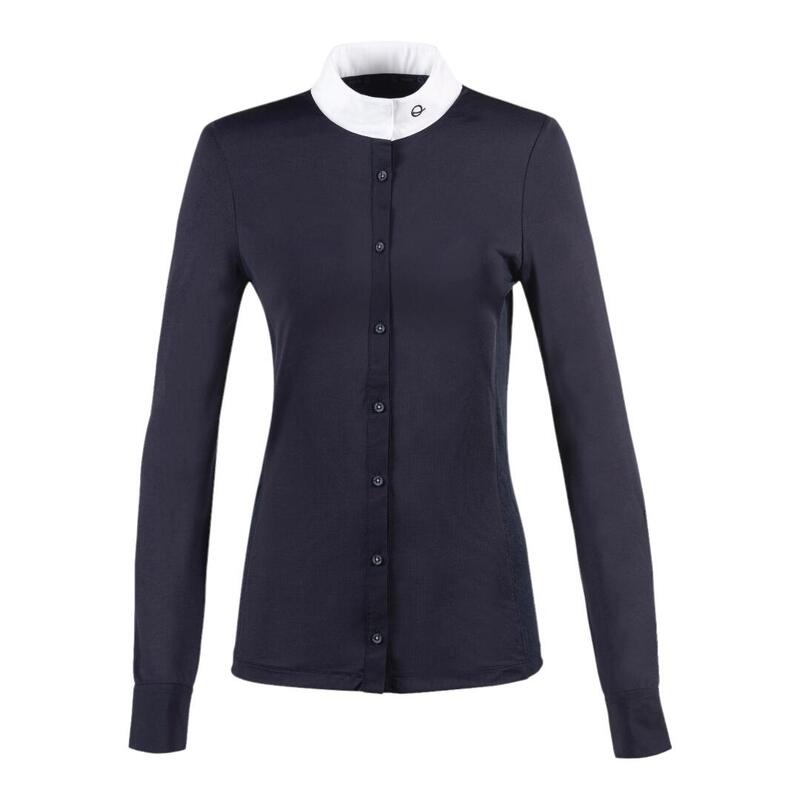 Turniershirt Dreda Damen Blau Reitsport