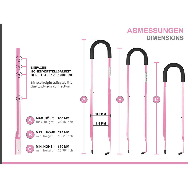 Barre de guidage vélo d'enfant - Canne Pour Draisienne - barre d’apprentissage