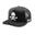 SKULL & T's INTERLOCK KNIT TRUCKER GOLF CAP - BLACK