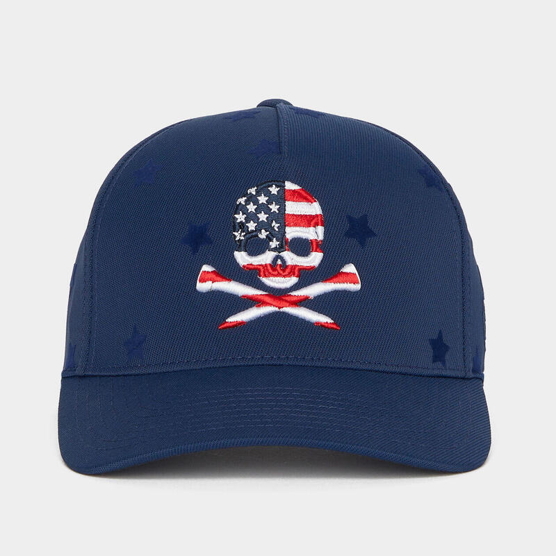 USA KILLER T'S STRETCH TWILL SNAPBACK GOLF CAP - NAVY