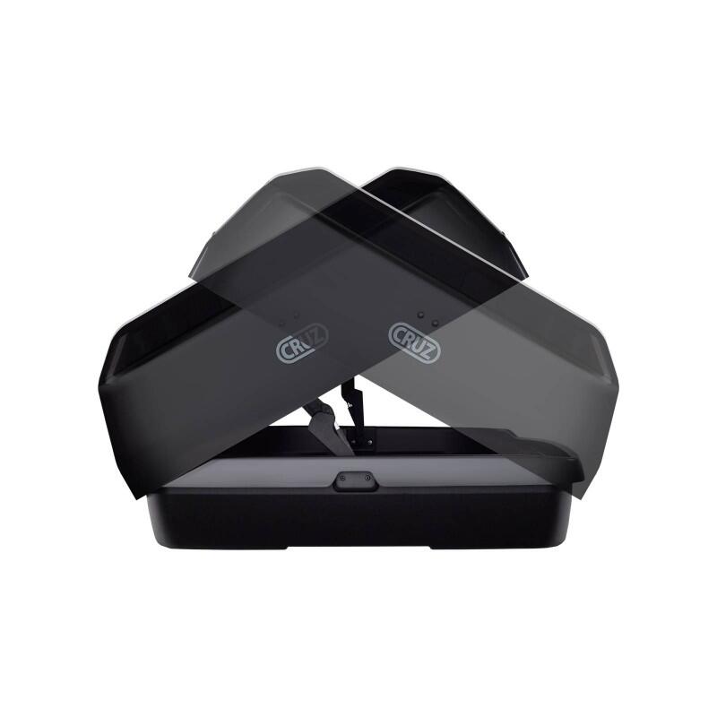 Cofre de techo CRUZ Paddock elite 470N -negro brillo- 5/6