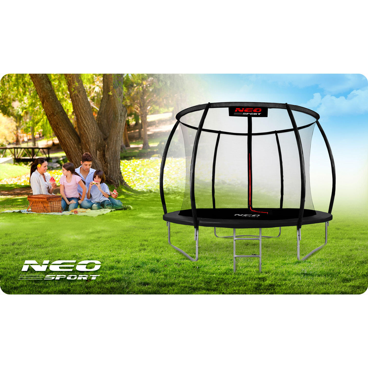 Trampolini ginnastica adulto 252 Cm, Nero 4/6