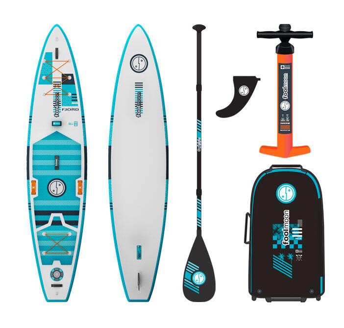 FOOLMOON Stand Up Paddle Fjord 12.6 bianco/menta Fusion 2 strati